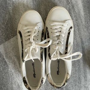 Madewell white leather sneakers